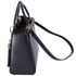 Christian Dior Lady Dior Medium Bag Handbag Black Blue Calf Skin
